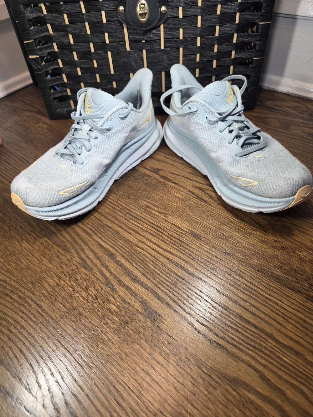Hoka Clifton 9 Cloud Blue Women's Running Sneakers Size 8.5
